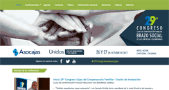 Desktop Screenshot of congreso.asocajas.org.co